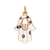 Hand Pendant Small WH Enamel RG