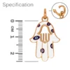 Hand Pendant Small WH Enamel RG (2)