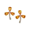 Orange Sapphire Earring