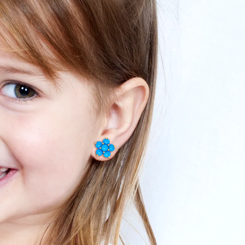 baby turquoise earring