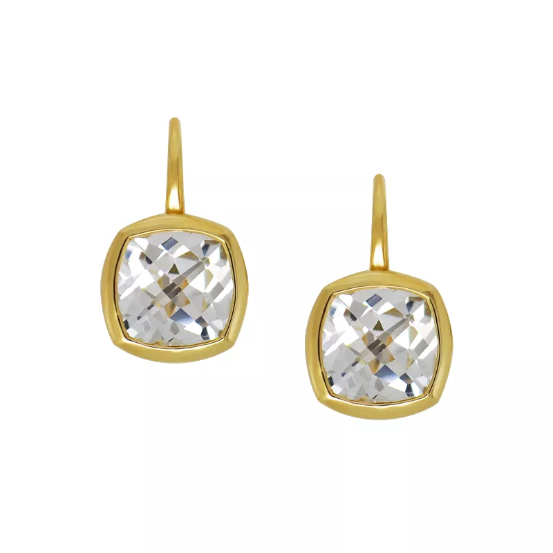 White Topaz Earring