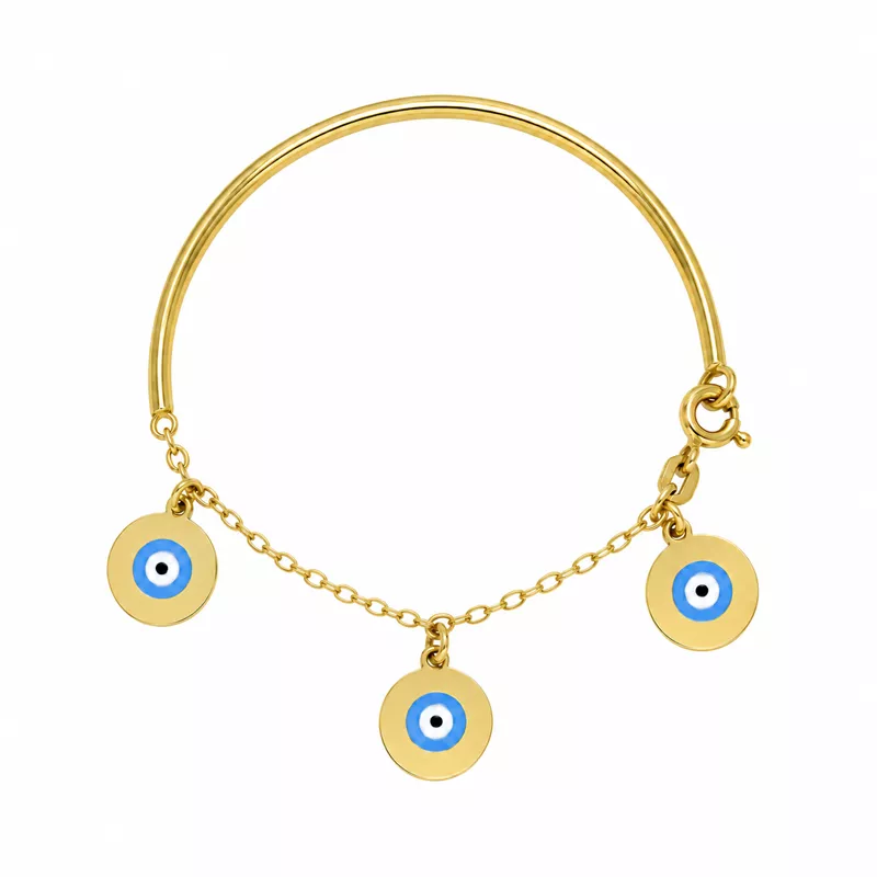 18K Gold Baby Bangle Bracelet